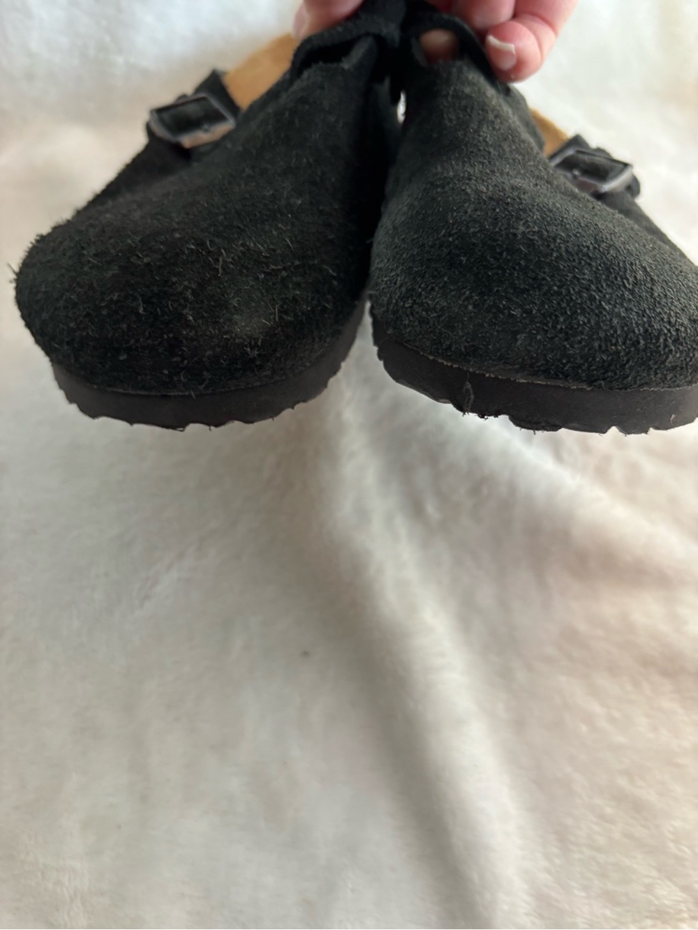 Birkenstock Boston Suede Clogs Black Size 39 / 8W 6M - Picture 11 of 16